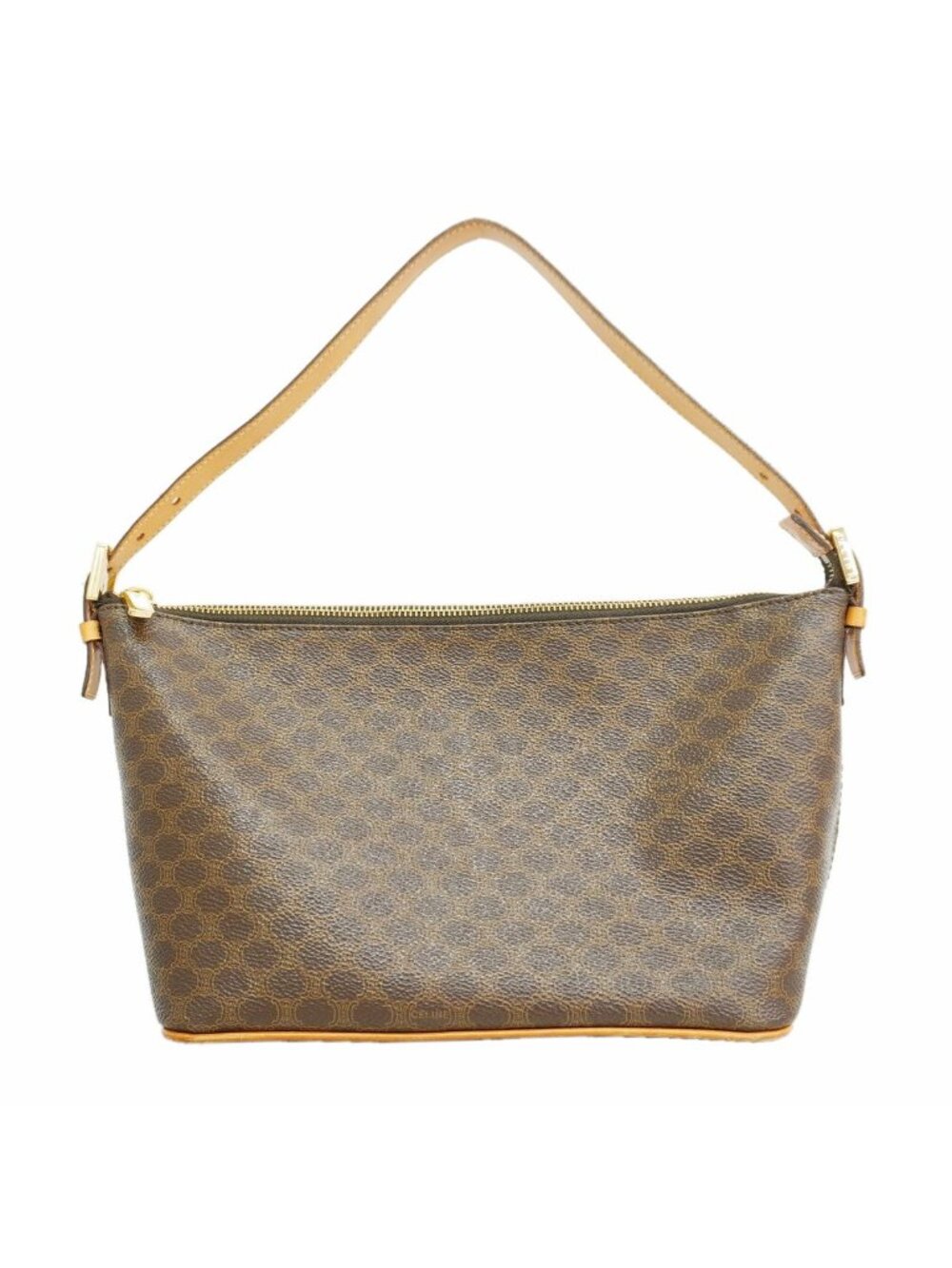 Celine Handbag Macadam Brown Gold